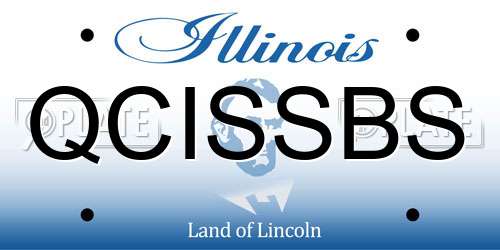 QCISSBS Illinois License Plate