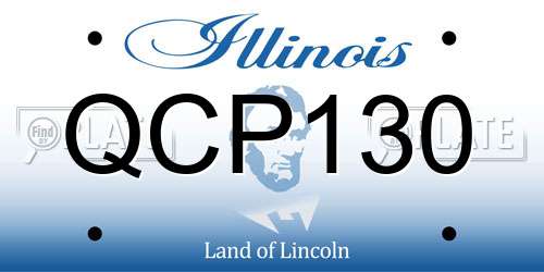 QCP130 Illinois License Plate
