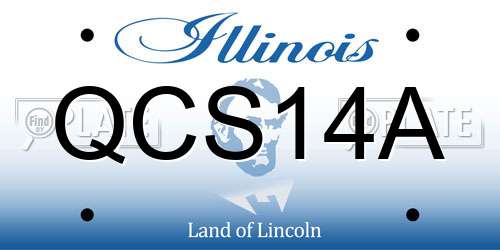 QCS14A Illinois License Plate