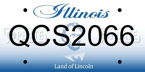 QCS2066 Illinois License Plate