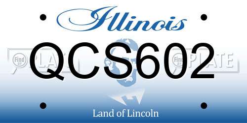 QCS602 Illinois License Plate