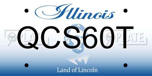 QCS60T Illinois License Plate
