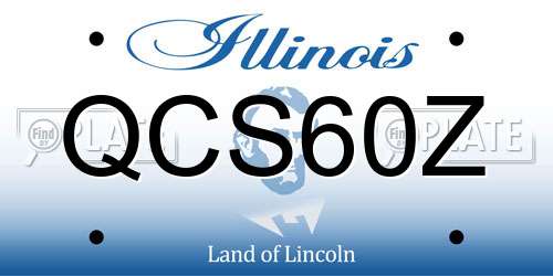 QCS60Z Illinois License Plate