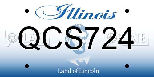QCS724 Illinois License Plate