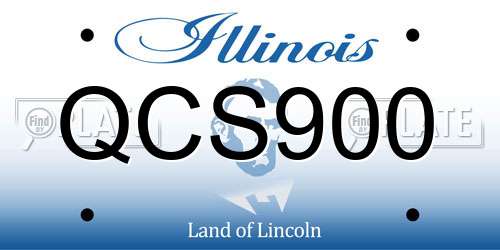 QCS900 Illinois License Plate