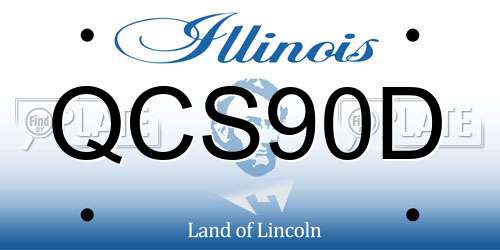 QCS90D Illinois License Plate