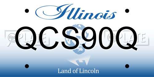 QCS90Q Illinois License Plate