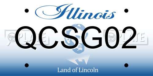 QCSG02 Illinois License Plate