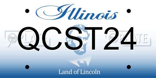 QCST24 Illinois License Plate