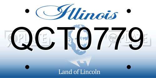 QCT0779 Illinois License Plate
