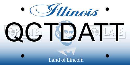 QCTDATT Illinois License Plate