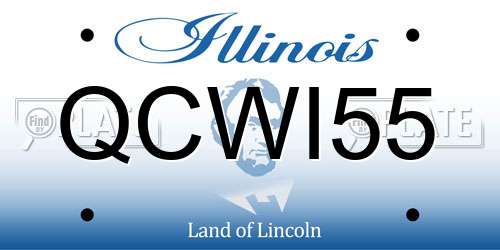 QCWI55 Illinois License Plate
