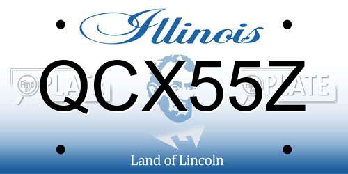 QCX55Z Illinois License Plate