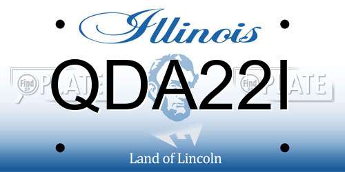 QDA22I Illinois License Plate