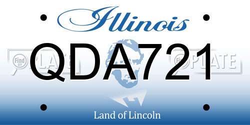 QDA721 Illinois License Plate