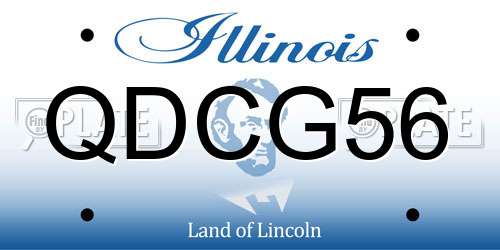 QDCG56 Illinois License Plate