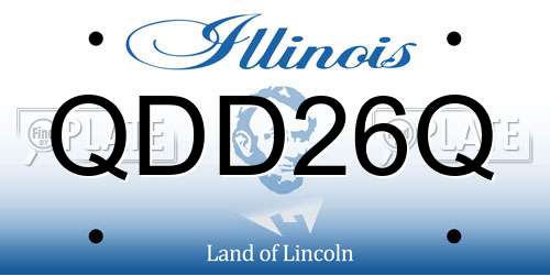 QDD26Q Illinois License Plate