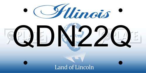 QDN22Q Illinois License Plate