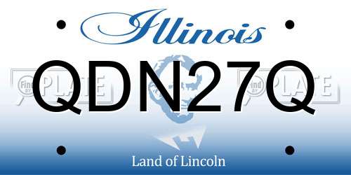 QDN27Q Illinois License Plate