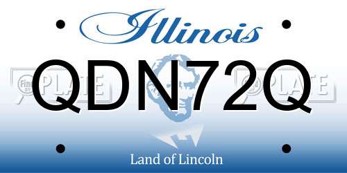 QDN72Q Illinois License Plate