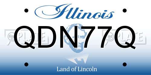 QDN77Q Illinois License Plate