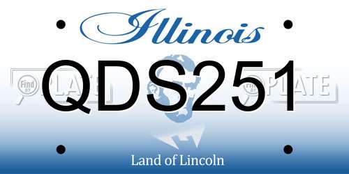 QDS251 Illinois License Plate