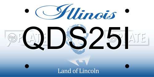 QDS25I Illinois License Plate