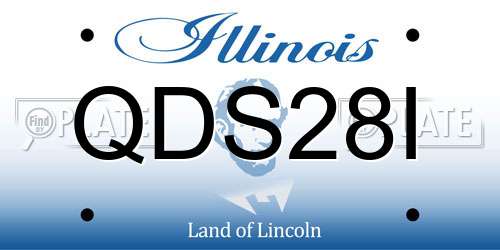 QDS28I Illinois License Plate