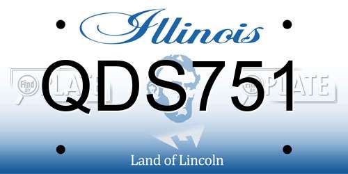 QDS751 Illinois License Plate
