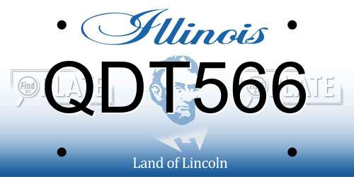 QDT566 Illinois License Plate