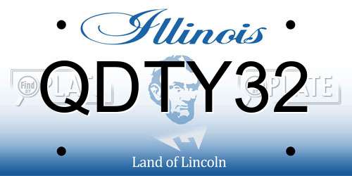QDTY32 Illinois License Plate