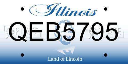 QEB5795 Illinois License Plate