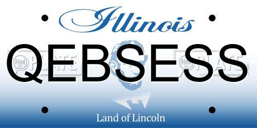 QEBSESS Illinois License Plate