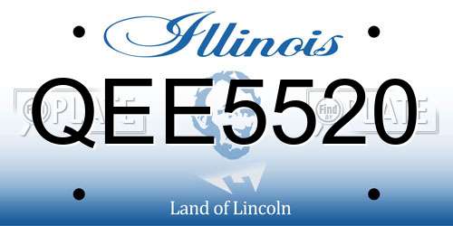QEE5520 Illinois License Plate