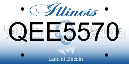 QEE5570 Illinois License Plate