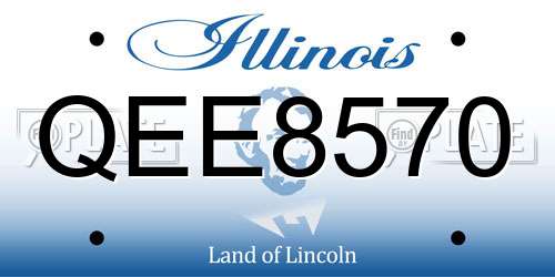 QEE8570 Illinois License Plate