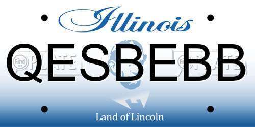 QESBEBB Illinois License Plate