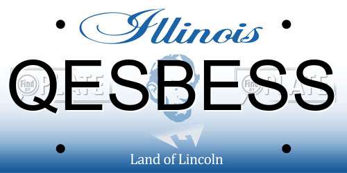 QESBESS Illinois License Plate