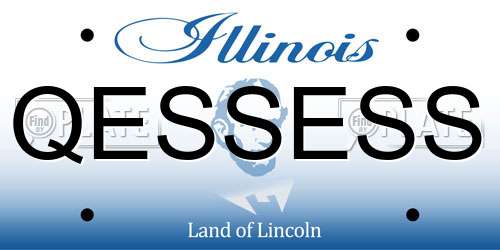 QESSESS Illinois License Plate
