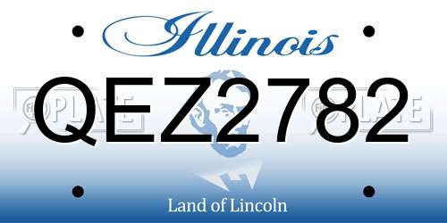 QEZ2782 Illinois License Plate