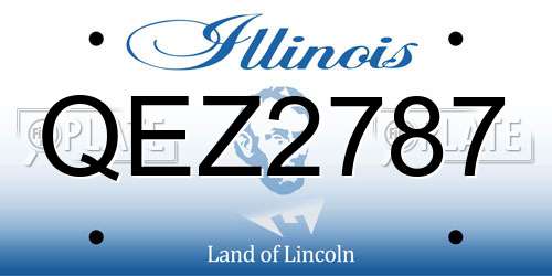 QEZ2787 Illinois License Plate
