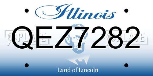 QEZ7282 Illinois License Plate