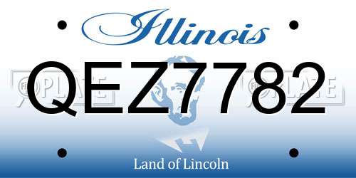 QEZ7782 Illinois License Plate