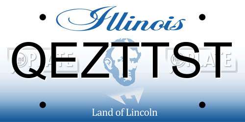 QEZTTST Illinois License Plate