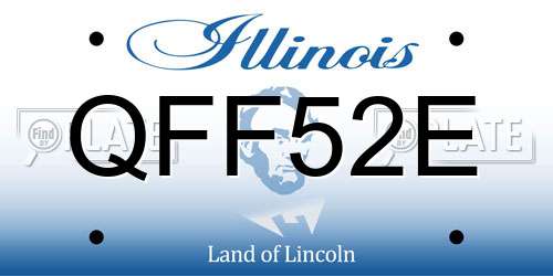 QFF52E Illinois License Plate