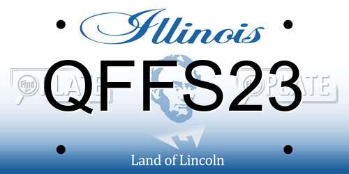 QFFS23 Illinois License Plate