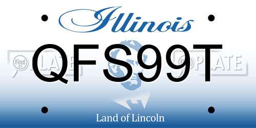 QFS99T Illinois License Plate