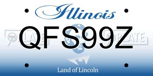 QFS99Z Illinois License Plate
