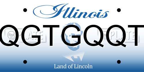 QGTGQQT Illinois License Plate