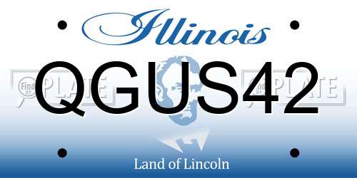 QGUS42 Illinois License Plate